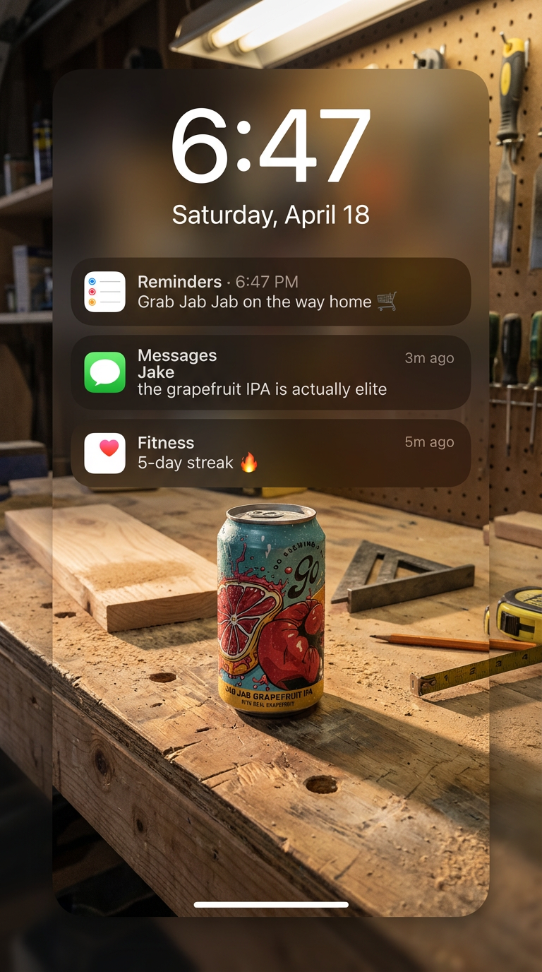 Go Brewing lockscreen