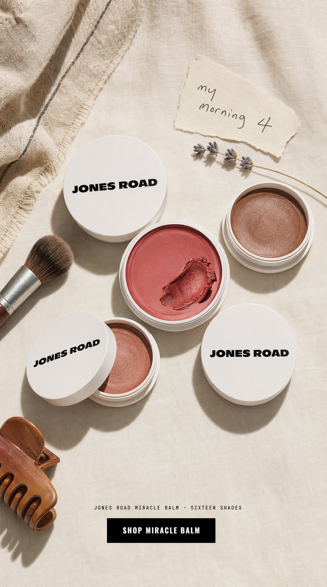 Jones Road flatlay